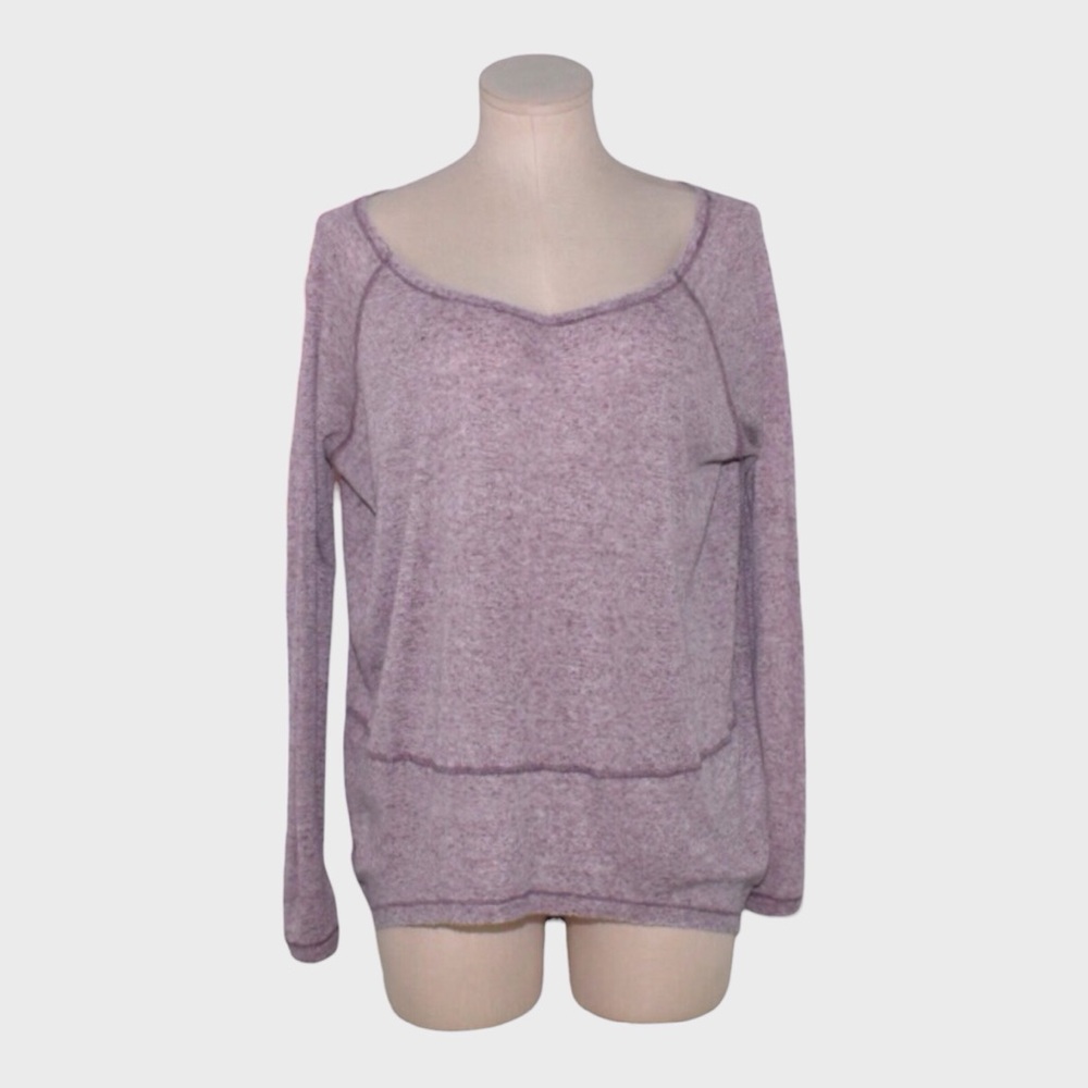 We The Free Raw Seam Pullover with Raw Edge Neckline